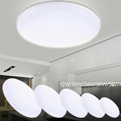 #ad LED Ceiling Down Light 6000K Ultra Thin Flush Mount Kitchen Lamp Home Fixture $10.99