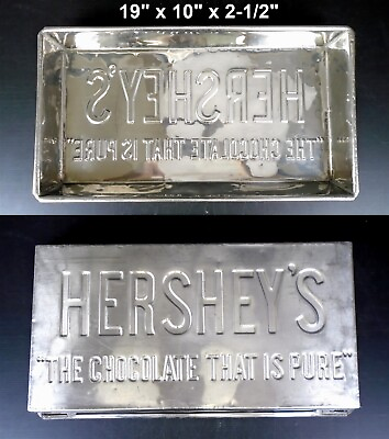 #ad Vintage 100yr OLD HERSHEY 5lb HERSHEY#x27;S Chocolate Bar Mold 19 x 10 x 2 1 2quot; $199.50