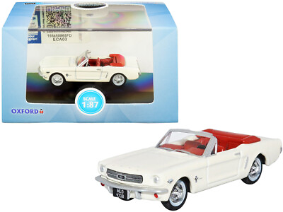 #ad 1965 Ford Mustang Convertible Wimbledon White Goldfinger with Red Interior ... $25.14