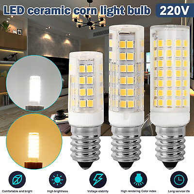 #ad 7W 9W 10W 110V 220V E14 LED Corn Bulb Light Ceiling Daylight Ceramics Lamp $7.99