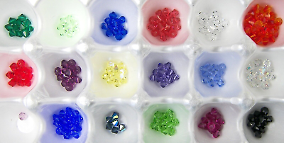 #ad 272 Austrian Crystal Bicone Beads 18 Different Colors 8 mm Jewelry Making $25.49