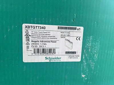 #ad 1PCS New In Box SCHNEIDER XBTGT7340 15quot; Touch Screen Panel XBTGT7340 $2909.00