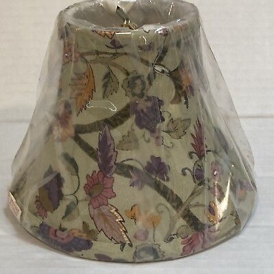 #ad Mini Lamp Shade Clip On Floral Set Of 4 $24.00