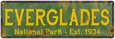 #ad Everglades National Park Rustic Metal Sign Cabin Wall Decor 106180057020 $49.95