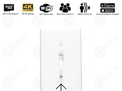 #ad hidden 4k camera wifi light switch $200.00
