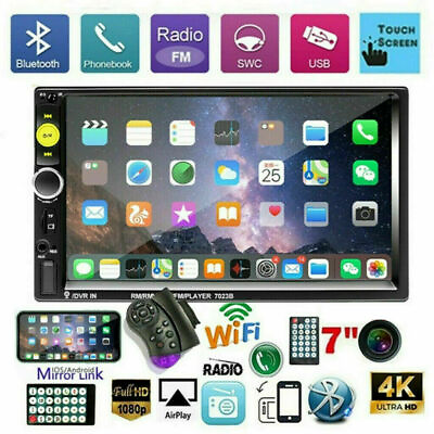 #ad 7quot; Double 2 DIN Car Stereo Radio Bluetooth FM USB TF AUX IOS Android MP5 Player $29.99