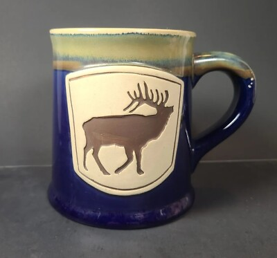 #ad Primitive Wildlife Elk Coffee Mug Large USED GREAT SHAPE $15.00