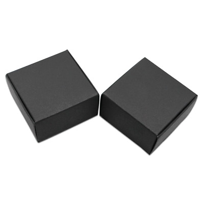 #ad 75x Black Gift Boxes Party Wedding Favours Chocolate Bomboniere Cake Sweets Box AU $69.99
