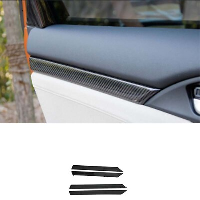 #ad For Honda Civic 2016 2017 2020 Dry Carbon Fiber Inner Door Panel Strip Trim 4PCS $397.48