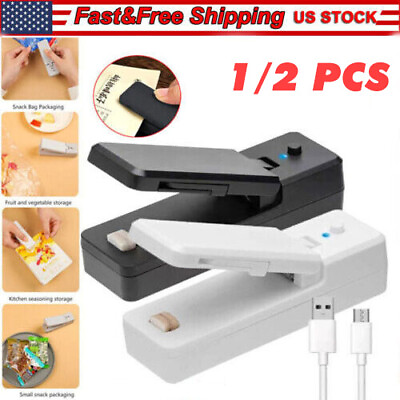 #ad Portable Mini USB Heat Sealer Sealing Machine Household Sealer Plastic Poly Bag $12.99