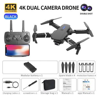 #ad Professional Drone X Pro 4K HD Selfie Camera WIFI FPV GPS Foldable RC Quadcopter GBP 21.99