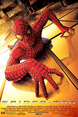 #ad 2002 Spiderman Movie Poster 11X17 Peter Parker Tobey McGuire Goblin Marvel 🕷🍿 $12.87
