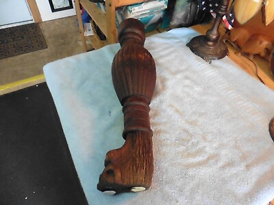 #ad Antique hard Wooden Table Leg Chair reclaimed 24quot; lions foot feet I have 4 $106.25