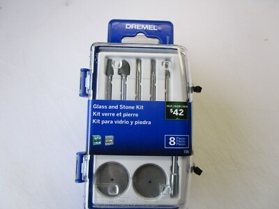 #ad 8 piece Dremel Glass and Stone Rotary Tool Accessory Kit NEW SEALED 26150735AB $8.50