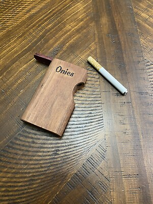 #ad Wood Dugout One Hitter With Pipe Cigarette Case Classic Design $11.00