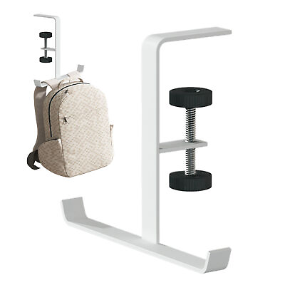 #ad Metal Earphone Holder Hook Under Desk Headphone Stand Hanger W Adjustable Clamp $16.01