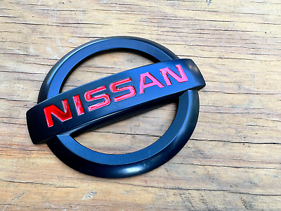 #ad #ad NISSAN 350Z 370Z VERSA JDM BLACK RED JDM NISMO REAR EMBLEM NEW Matte $18.99