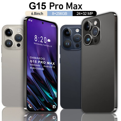 #ad G15 Pro Max Android Smartphone Unlocked Cell Phone 256GB Android 12 5800mAh $139.59