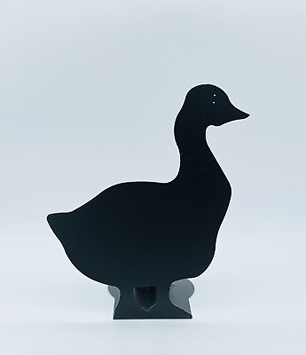 #ad Black Metal Goose Taper Silhouette 5.75” Stick Candle Holder $11.96