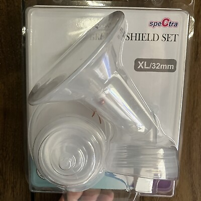 #ad New Spectra Wide Breast Shield Set For Breast Milk Pumps X Large 32 MM $9.60