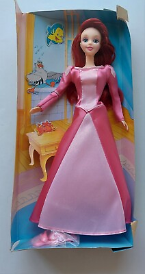 #ad 2001 Disney Princess Little Mermaid Sparkling Ariel Barbie Doll On Card New $26.99
