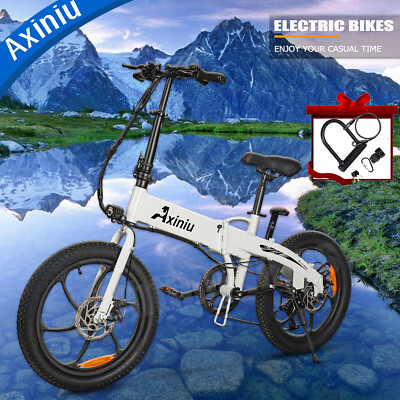 #ad 850W 20quot; Folding Electric Bicycle Fat Tire e bike Commuting Mountain City Ebike $549.99
