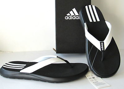 #ad adidas Womens size 7 White Lightweight Cushioned Flip Flops Sandals $35.54