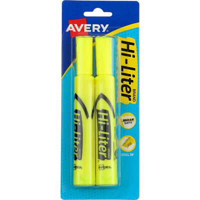 #ad Hi Liter Highlighter Desk Style Chisel Tip Yellow 24081 2 Ct $7.07