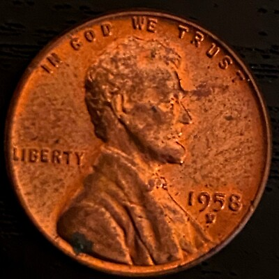#ad 1958 D 1C SUPER RED Lincoln Cent Combined Shipping $0.99