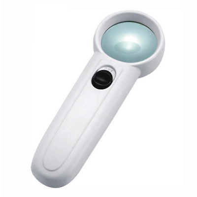 #ad LED Light 15X Hand held Magnifying Glass Lens Magnification Fine Work Magnifier $6.54