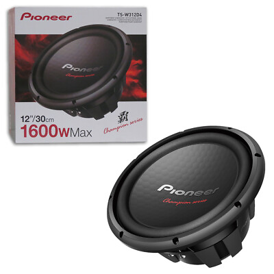 #ad Pioneer TS W312D4 12quot; 12 inch Dual Voice Coil 4 ohm Car Component Subwoofer $79.99