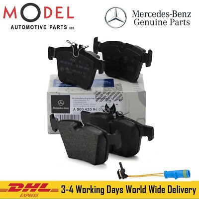 #ad Mercedes Benz Genuine Rear Brake Pad with Brake Sensor 0004209403 1695401617 $94.00