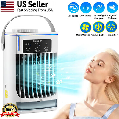 #ad Portable Air Conditioner Small Personal Evaporative Space Cooler Mini Cooler Fan $29.95