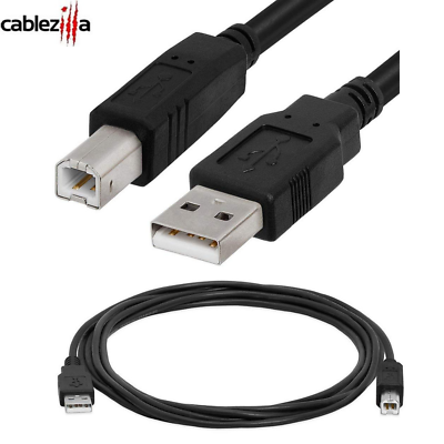 #ad USB Printer Cable A To B Type Male 2.0 Device Cord Brother Dell Epson Cannon HP $3.29