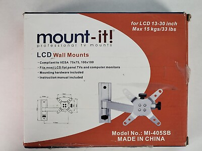 #ad Mount It MI 405SB LCD Wall Mount for Flat Panel LCD 13quot; 30quot; TV Monitor $23.99