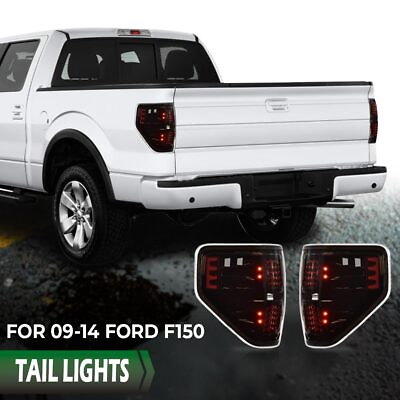 #ad LED Black Tail Lights Rear Brake Lamps Left amp; Right Fit For 2009 2014 Ford F150 $64.99