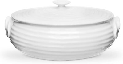#ad Portmeirion Sophie Conran White Small Oval Covered Casserole $44.99