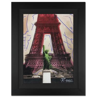 #ad Ringo quot;Eiffel Towerquot; signed canvas original art framed $880.00