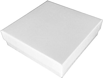 #ad 888 Display Pack of 50 Boxes of 3 1 2quot; x 3 1 2quot; x 1quot;H White Swirl Eggshell... $46.30
