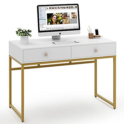 #ad Computer Desk Modern Simple 47 inch Home Office Desk Study Table Writing Des... $229.32