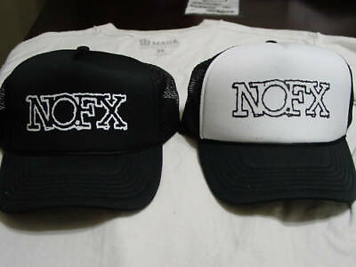 #ad NOFX Hat kbd punk rock pop punk anarchy punk in drublic white trash anti $16.00