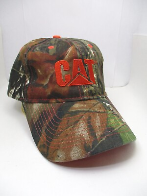 #ad CAT Caterpillar Camouflage Cap Hat Camo Adjustable Authentic CAT Norscot $9.95