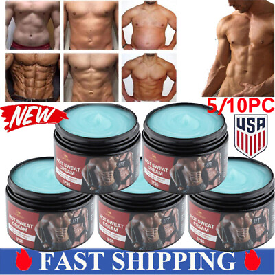 #ad 1 10pcs Hot Cream Fat Burner Loss Weight Belly Slimming Fitness Body Sweat Gel $10.28
