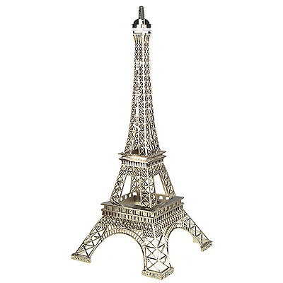 #ad Silver Eiffel Tower Paris France Display Centerpiece 6quot; 10quot; 15quot; 20quot; 24quot; $8.95