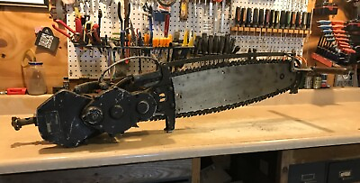 #ad VINTAGE Rare early MILITARY Reed Prentice two man Pneumatic chainsaw 1940’s era $1250.00