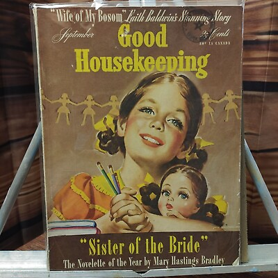 #ad Vintage Good Housekeeping Magazine September 1941? GC Illustrated $16.00