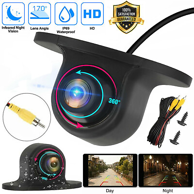 #ad 170° CMOS Car Rear Front Side View Backup Camera Reverse Night Vision Waterproof $13.98