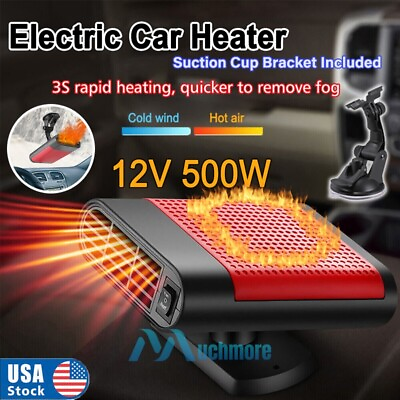 #ad 12V 500W Heating Cooling Fan Fast Heating Defroster Demister Car Air Conditioner $29.77