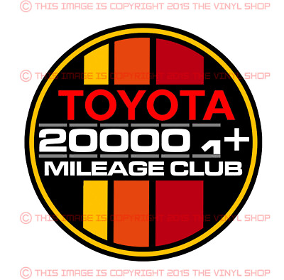 #ad Toyota Decal 200k High Miles Club Tacoma SR5 4X4 4Runner TRD Tundra Fj Cruiser $7.49