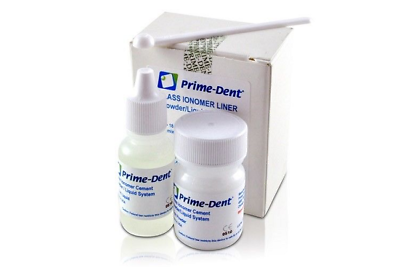 #ad Prime Dent Dental Glass Ionomer LINER Luting Cement Kit Crowns USA DEALER $17.85